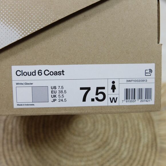 On Cloud 6 Coast White Glacier Women's Size 7 1/2 - Picture 11 of 12